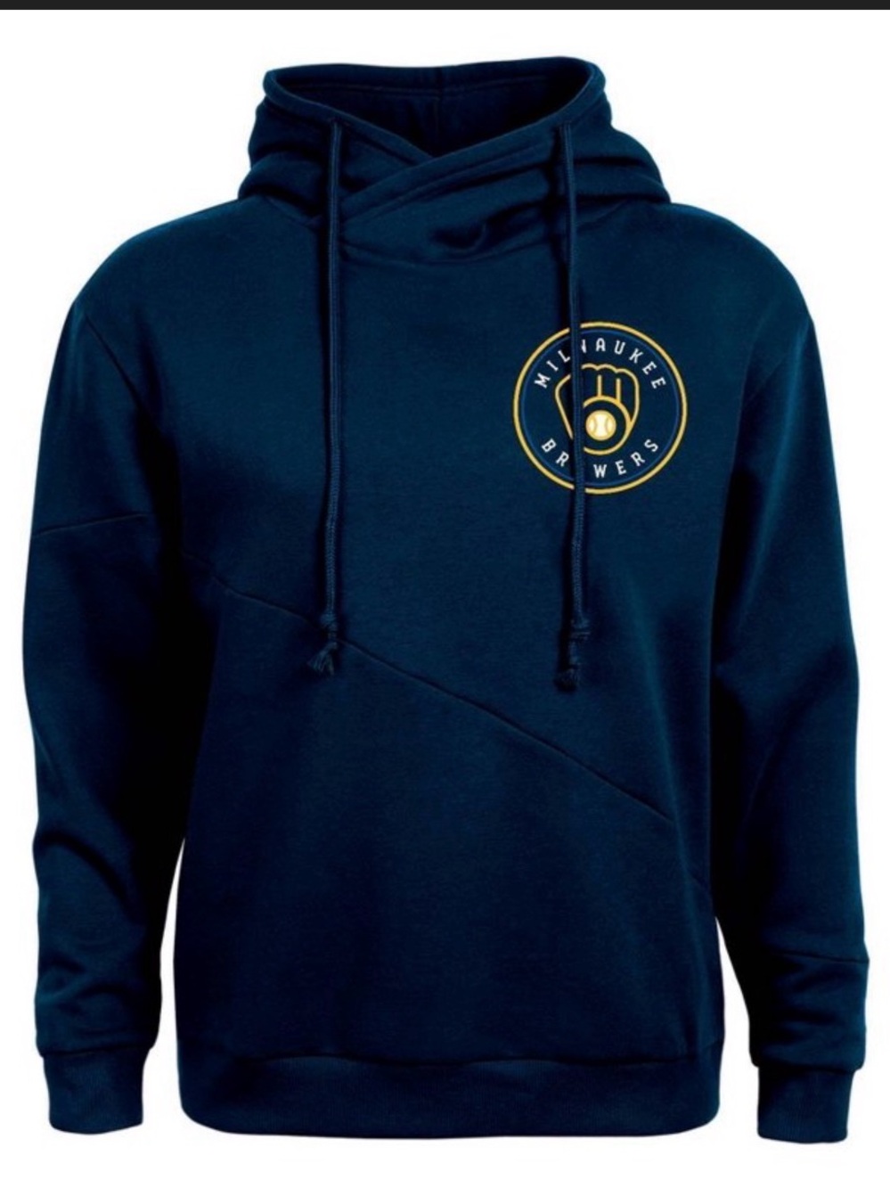 MLB Women’s Relaxed fit Milwaukee Brewers Navy Pullover Hoodie